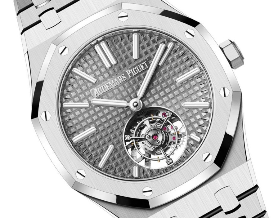 Orologi Audemars Piguet Tourbillon Volante A Carica Automatica Royal Oak Acciaio Inossidabile