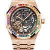 Orologi Audemars Piguet Doppio Bilanciere Royal Oak In Oro Satinato Traforato Oro Rosa 18 Carati