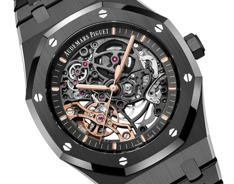 Orologi Audemars Piguet Doppio Bilanciere Royal Oak Traforato Ceramica Nera