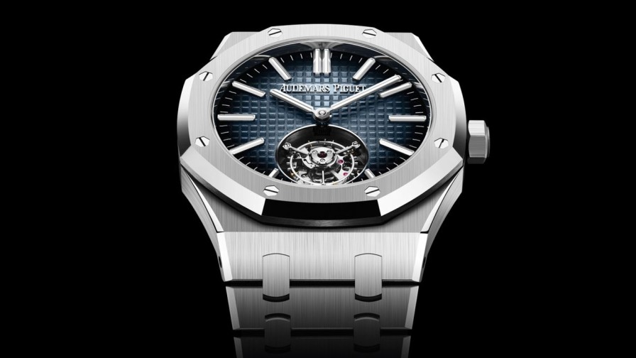 Orologi Audemars Piguet Tourbillon Volante A Carica Automatica Royal Oak Acciaio Inossidabile