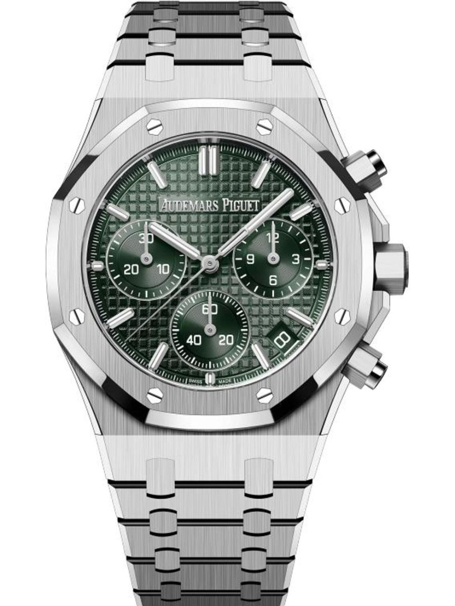 Orologi Audemars Piguet Cronografo A Carica Automatica Royal Oak Acciaio Inossidabile