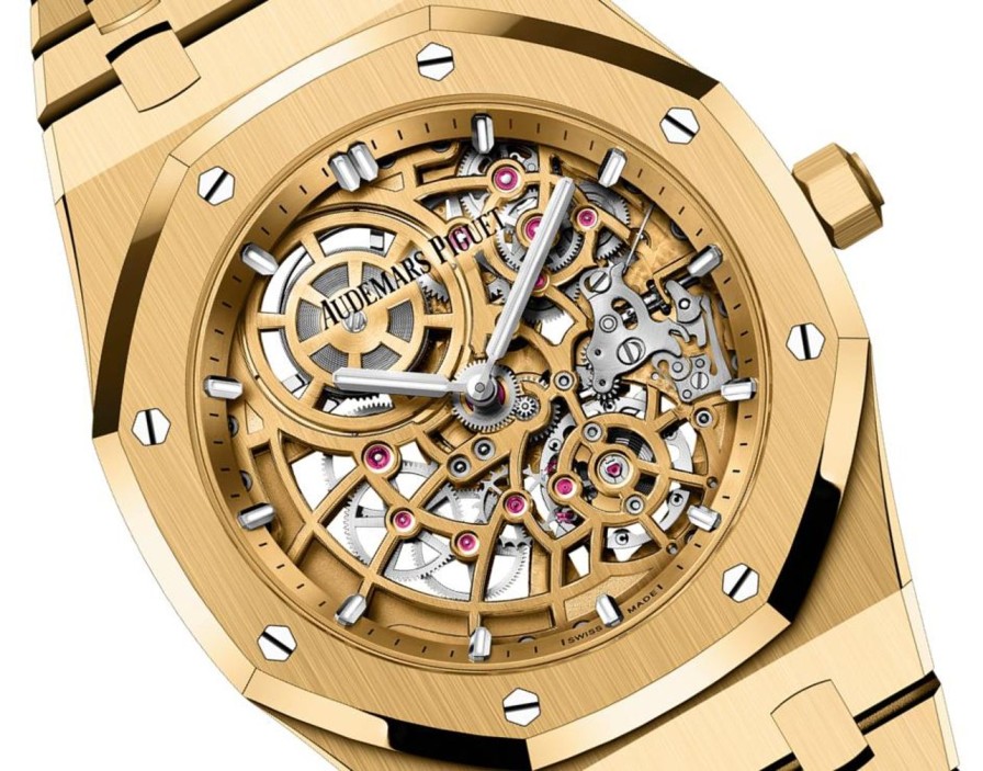 Orologi Audemars Piguet Royal Oak "Jumbo" Traforato Extrasottile Oro Giallo 18 Carati