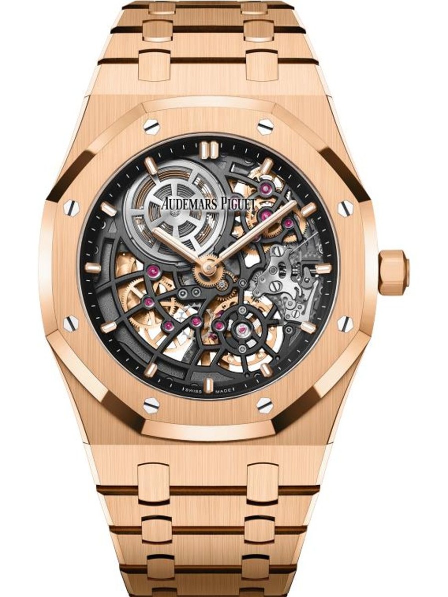 Orologi Audemars Piguet Royal Oak "Jumbo" Traforato Extrasottile Oro Rosa 18 Carati