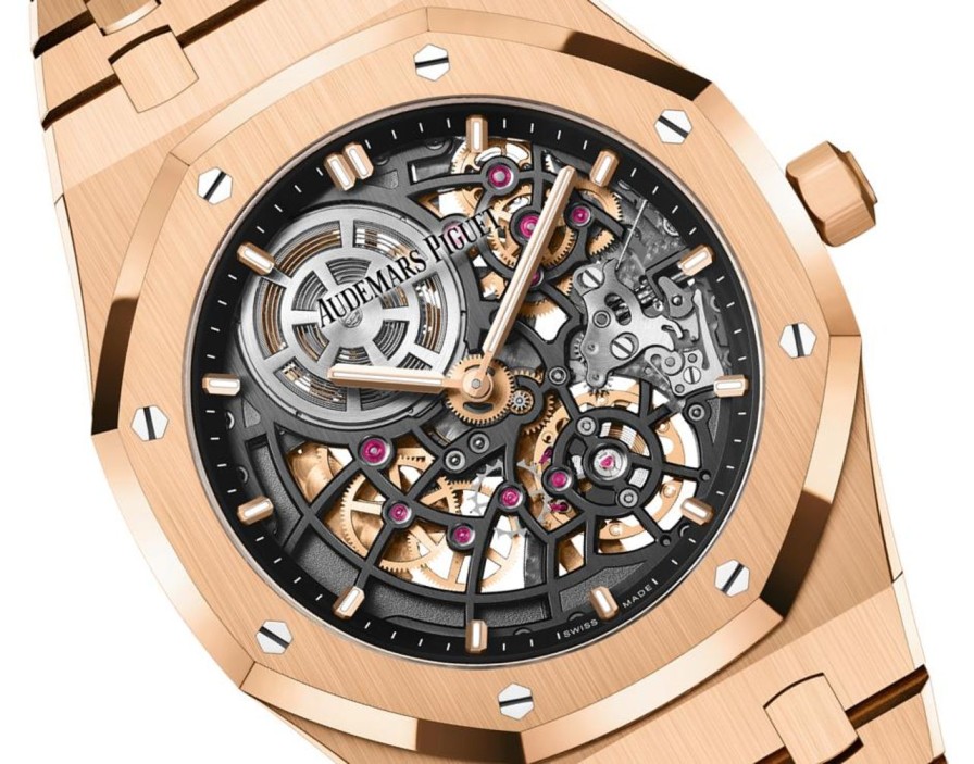 Orologi Audemars Piguet Royal Oak "Jumbo" Traforato Extrasottile Oro Rosa 18 Carati