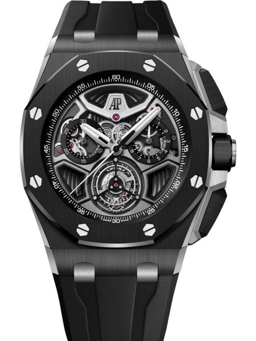 Orologi Audemars Piguet Cronografo Tourbillon A Carica Automatica Royal Oak Offshore Ceramica Nera