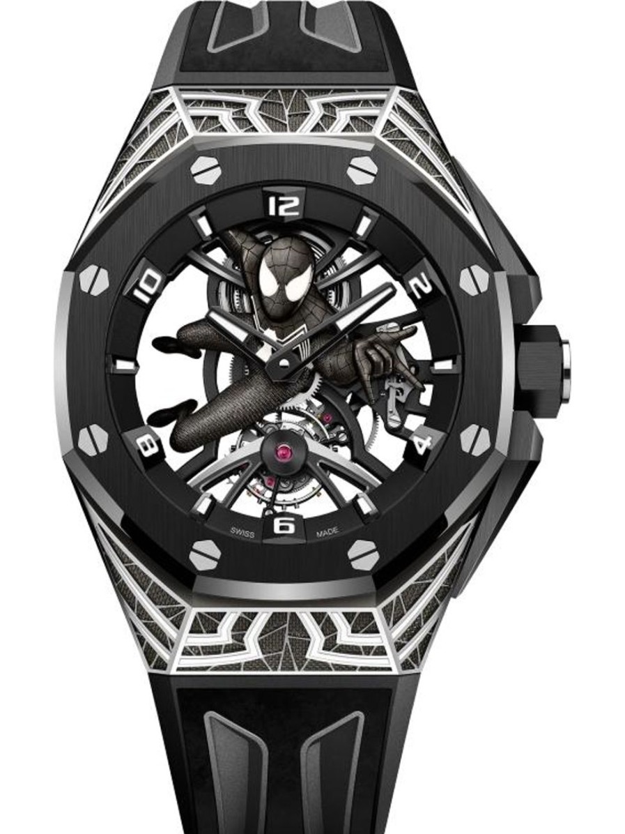 Orologi Audemars Piguet Royal Oak Concept Tourbillon "Abito Nero Spider-Man" Oro Bianco 18 Carati