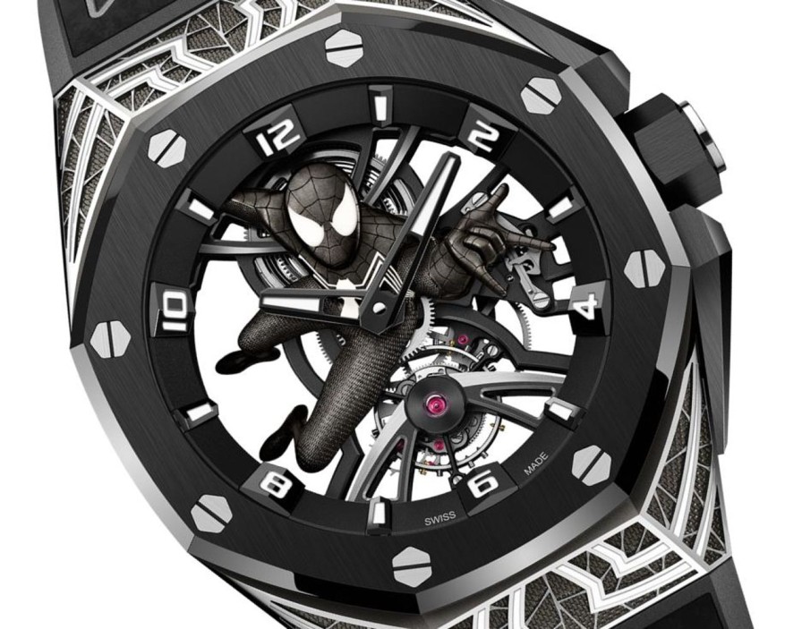 Orologi Audemars Piguet Royal Oak Concept Tourbillon "Abito Nero Spider-Man" Oro Bianco 18 Carati