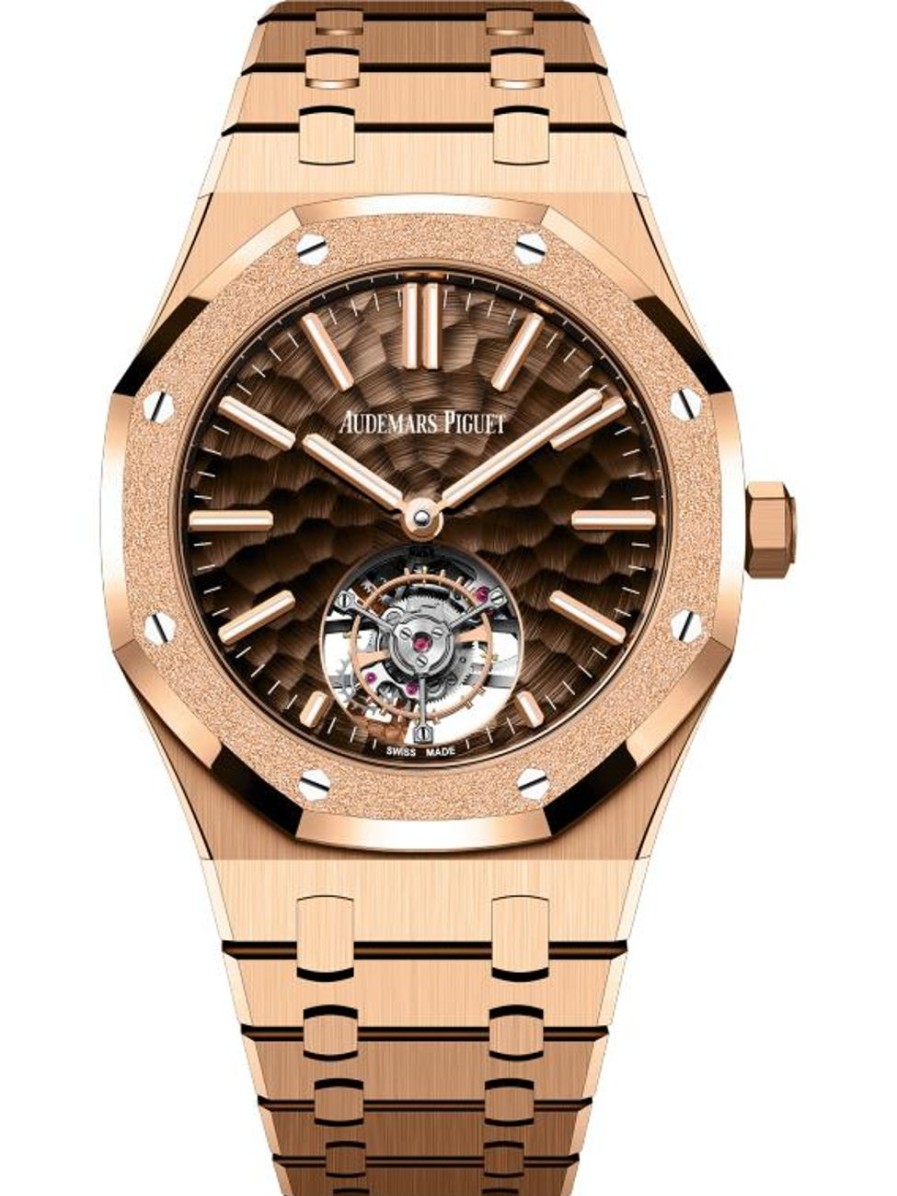 Orologi Audemars Piguet Tourbillon Volante A Carica Automatica Royal Oak Oro Rosa 18 Carati