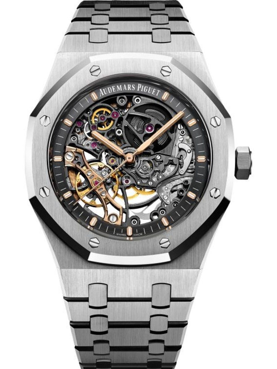 Orologi Audemars Piguet Doppio Bilanciere Royal Oak Traforato Acciaio Inossidabile