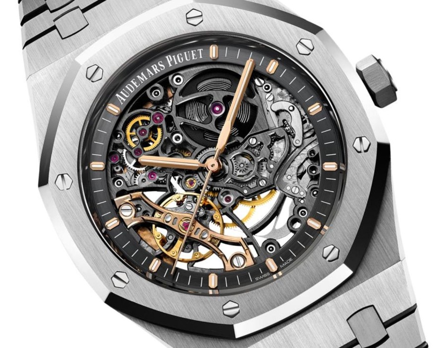 Orologi Audemars Piguet Doppio Bilanciere Royal Oak Traforato Acciaio Inossidabile