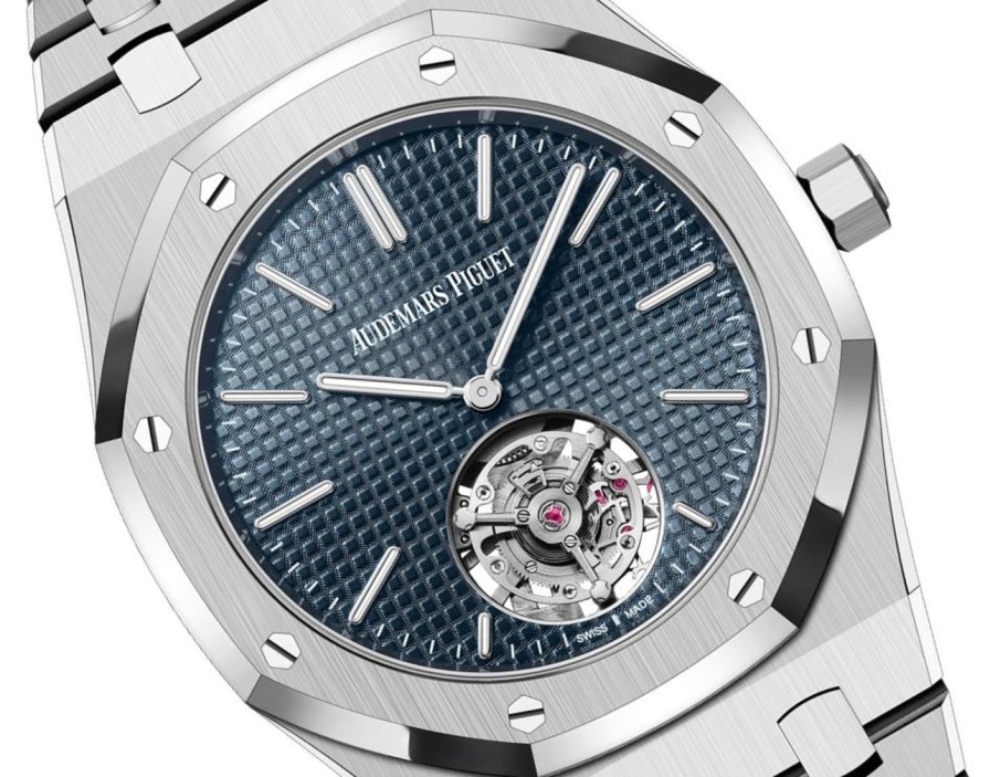 Orologi Audemars Piguet Royal Oak Tourbillon Volante Extra-Sottile A Carica Automatica (Rd#3) Acciaio Inossidabile