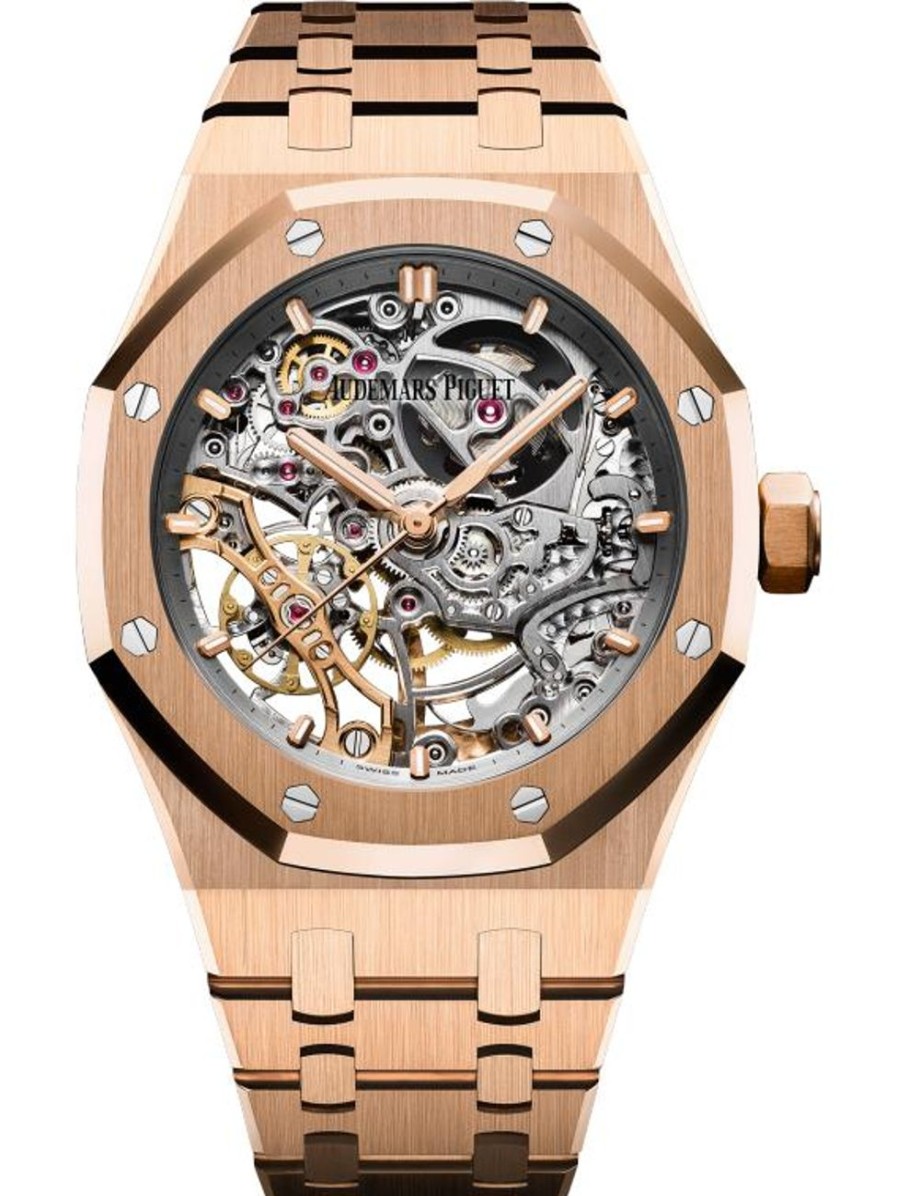 Orologi Audemars Piguet Doppio Bilanciere Royal Oak Traforato Oro Rosa 18 Carati