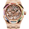 Orologi Audemars Piguet Doppio Bilanciere Royal Oak In Oro Satinato Traforato Oro Rosa 18 Carati