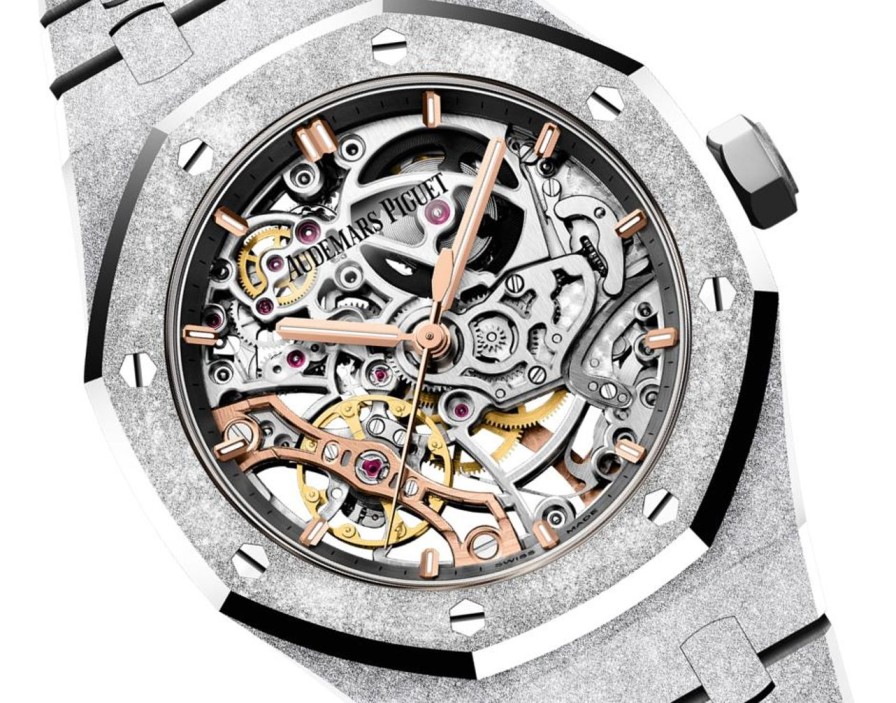 Orologi Audemars Piguet Doppio Bilanciere Royal Oak Traforato Oro Bianco 18 Carati