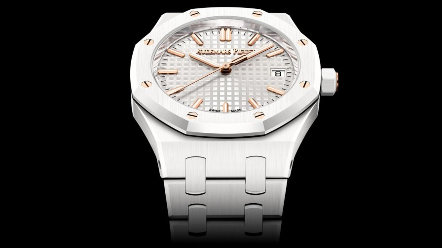 Orologi Audemars Piguet Royal Oak A Carica Automatica Ceramica Bianca