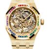 Orologi Audemars Piguet Doppio Bilanciere Royal Oak In Oro Satinato Traforato Oro Giallo 18 Carati