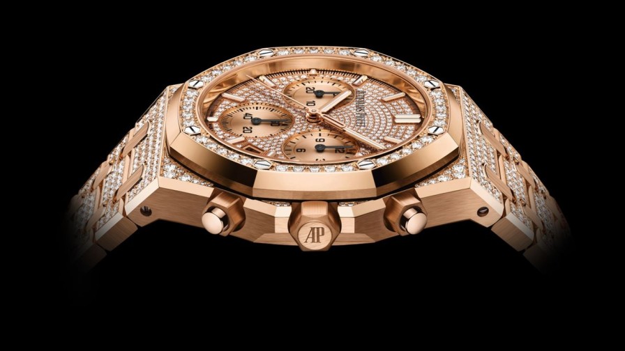 Orologi Audemars Piguet Cronografo A Carica Automatica Royal Oak Oro Rosa 18 Carati