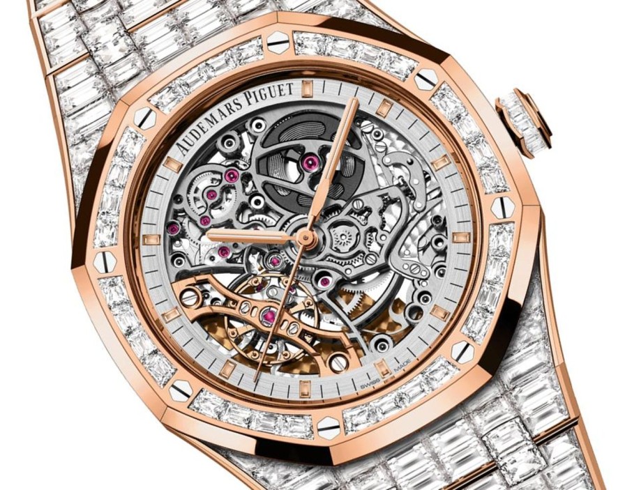 Orologi Audemars Piguet Doppio Bilanciere Royal Oak Traforato Oro Rosa 18 Carati