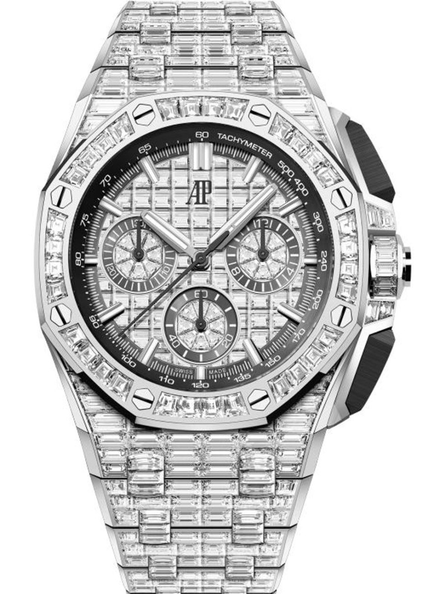 Orologi Audemars Piguet Cronografo A Carica Automatica Royal Oak Offshore Oro Bianco 18 Carati