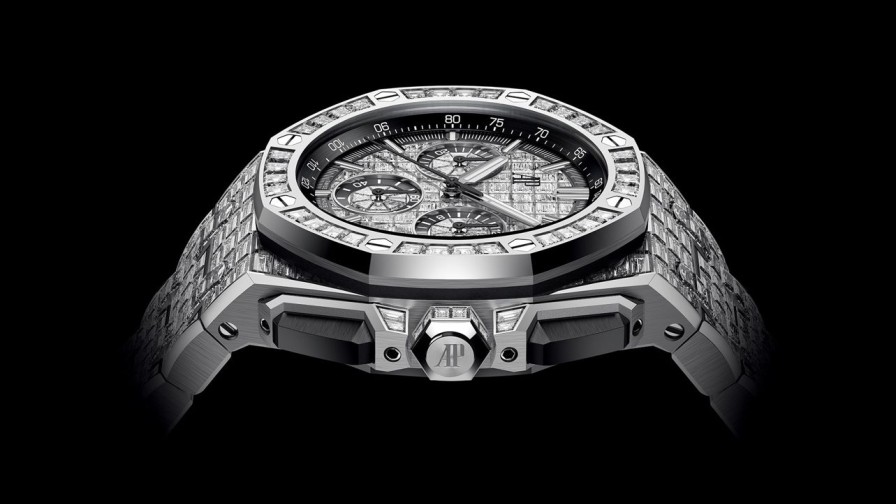 Orologi Audemars Piguet Cronografo A Carica Automatica Royal Oak Offshore Oro Bianco 18 Carati