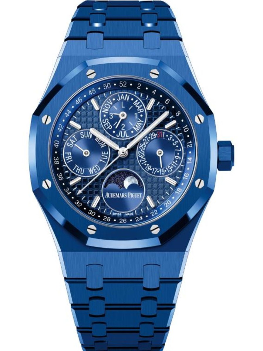 Orologi Audemars Piguet Calendario Perpetuo Royal Oak Ceramica Blu