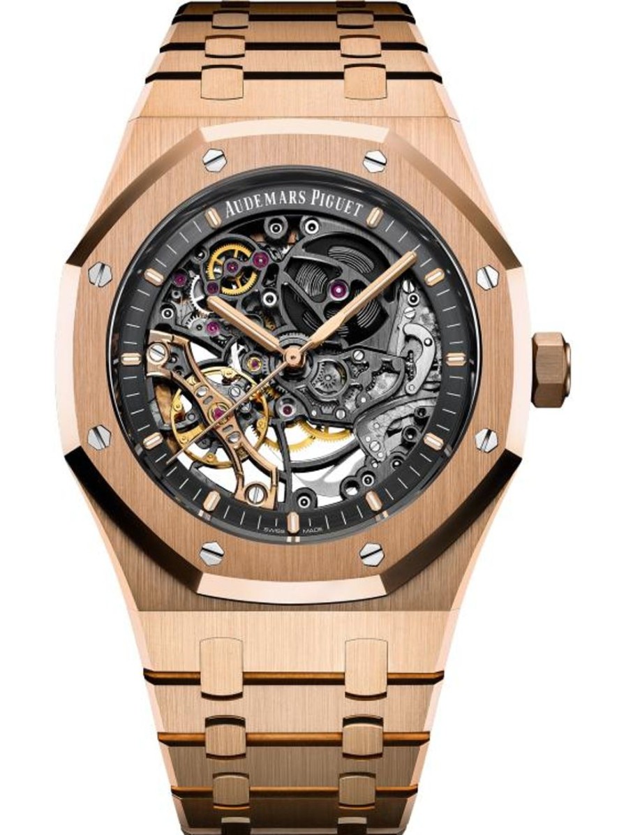 Orologi Audemars Piguet Doppio Bilanciere Royal Oak Traforato Oro Rosa 18 Carati